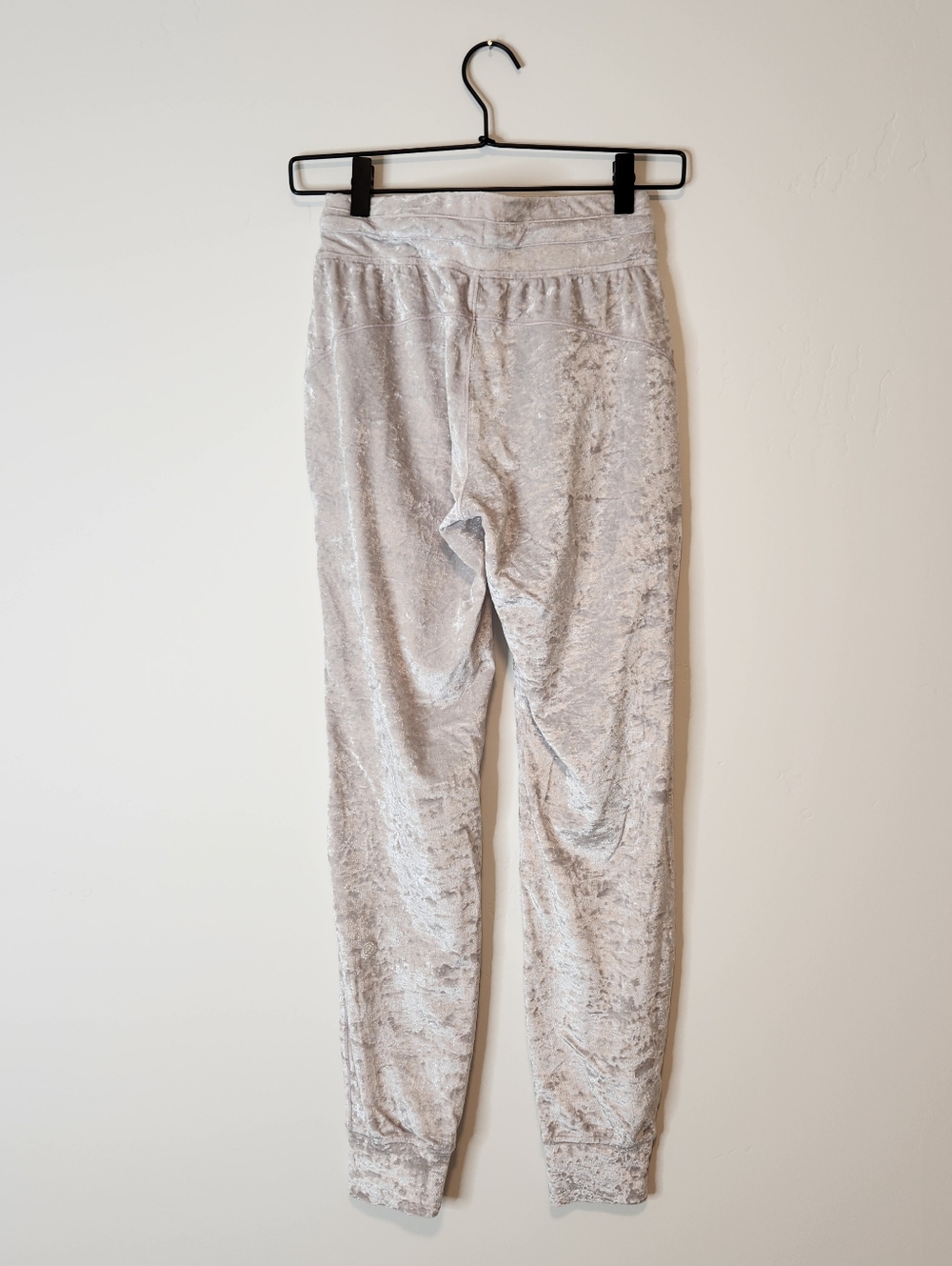 Lululemon Warm Down Crew/Ready To Crush Joggers Chrome Crushed Velvet Set Size 2 - Picture 6 of 13